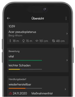 arbonet_app_dark arbonet App Baumkataster